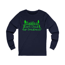 Load image into Gallery viewer, DCYG 24SX  Baddies Green logo Unisex Jersey Long Sleeve Tee
