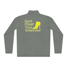 Load image into Gallery viewer, DCYG Yellow Red Bottoms Unisex Quarter-Zip Pullover
