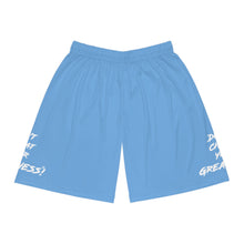 Load image into Gallery viewer, DCYG 2nd EDITION White &amp; Light Blue  Basketball Shorts
