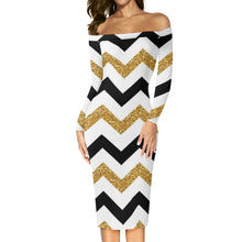 Load image into Gallery viewer, DCYG Xclusive Womens Long Sleeve Off The Shoulder Lady Dress
