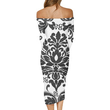 Load image into Gallery viewer, DCYG Xclusive Womens Long Sleeve Off The Shoulder Lady Dress
