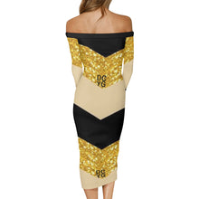 Load image into Gallery viewer, DCYG Xclusive Womens Long Sleeve Off The Shoulder Lady Dress
