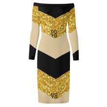Load image into Gallery viewer, DCYG Xclusive Womens Long Sleeve Off The Shoulder Lady Dress

