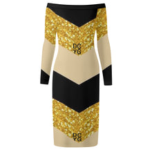 Load image into Gallery viewer, DCYG Xclusive Womens Long Sleeve Off The Shoulder Lady Dress
