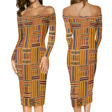 Load image into Gallery viewer, DCYG Xclusive Womens Long Sleeve Off The Shoulder Lady Dress
