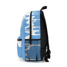 Load image into Gallery viewer, DCYG DRIP 24 White logo &amp; Light Blue  Backpack
