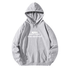 Load image into Gallery viewer, DCYG NERDS White Logo Adult Cotton Hoodie
