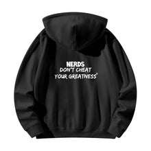 Load image into Gallery viewer, DCYG NERDS White Logo Adult Cotton Hoodie
