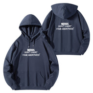 DCYG NERDS White Logo Adult Cotton Hoodie