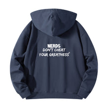 Load image into Gallery viewer, DCYG NERDS White Logo Adult Cotton Hoodie
