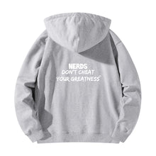 Load image into Gallery viewer, DCYG NERDS White Logo Adult Cotton Hoodie
