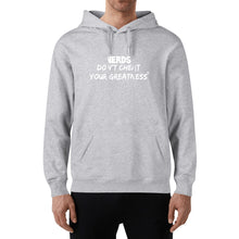 Load image into Gallery viewer, DCYG NERDS White Logo Adult Cotton Hoodie
