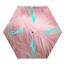 Load image into Gallery viewer, DCYG Xclusive Pink Fur  Umbrella Printing Outside

