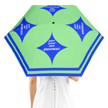 Load image into Gallery viewer, DCYG Xclusive Blue &amp; Light Green  Umbrella Printing Outside
