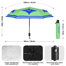 Load image into Gallery viewer, DCYG Xclusive Blue &amp; Light Green  Umbrella Printing Outside
