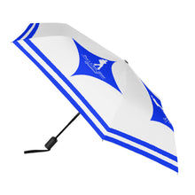 Load image into Gallery viewer, DCYG Xclusive Womens  Blue &amp; White   Umbrella Printing Outside
