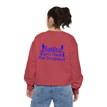 Load image into Gallery viewer, DCYG 24SX Baddies Blue Logo  Garment-Dyed Sweatshirt

