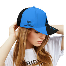 Load image into Gallery viewer, DCYG 2nd Edition "Seeing Eye" Light Blue &amp; Black  Print Baseball Cap
