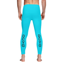 Load image into Gallery viewer, DCYG Xclusive  Turquois &amp; Black ,Mens  Leggings &amp; Running Tights

