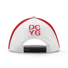 Load image into Gallery viewer, DCYG 2nd Edition Red, Grey &amp; White Print Baseball Cap
