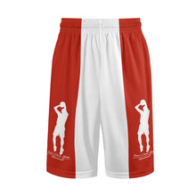 Load image into Gallery viewer, DCYG Mens Red &amp; White  Mesh Basketball Shorts &amp; Running Short Pants
