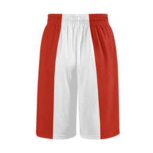 Load image into Gallery viewer, DCYG Mens Red &amp; White  Mesh Basketball Shorts &amp; Running Short Pants
