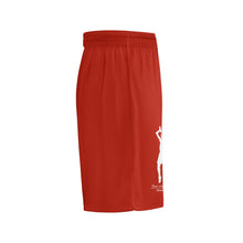 Load image into Gallery viewer, DCYG Mens Red &amp; White  Mesh Basketball Shorts &amp; Running Short Pants
