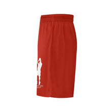 Load image into Gallery viewer, DCYG Mens Red &amp; White  Mesh Basketball Shorts &amp; Running Short Pants
