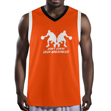 Load image into Gallery viewer, DCYG Dbl Black, White &amp;  Orange  815 Edition Mens  Basketball Jersey Tank Top
