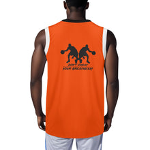Load image into Gallery viewer, DCYG Dbl Black, White &amp;  Orange  815 Edition Mens  Basketball Jersey Tank Top
