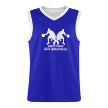 Load image into Gallery viewer, DCYG Dbl Blue &amp;  White Mens  Basketball Jersey Tank Top
