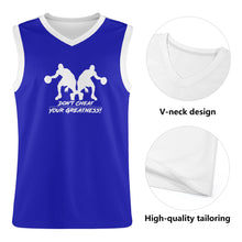 Load image into Gallery viewer, DCYG Dbl Blue &amp;  White Mens  Basketball Jersey Tank Top
