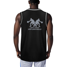 Load image into Gallery viewer, DCYG Dbl Black, Grey &amp;  White Mens  Basketball Jersey Tank Top
