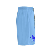 Load image into Gallery viewer, DCYG Mens Light &amp; Dark Blue  Mesh Basketball Shorts &amp; Running Short Pants
