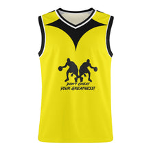 Load image into Gallery viewer, DCYG Dbl Black &amp; Yellow Mens  Basketball Jersey Tank Top
