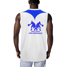 Load image into Gallery viewer, DCYG Dbl Blue  &amp;  White Mens  Basketball Jersey Tank Top
