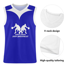 Load image into Gallery viewer, DCYG Dbl Blue  &amp;  White Mens  Basketball Jersey Tank Top
