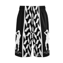 Load image into Gallery viewer, DCYG Mens Bblack &amp; White Mesh Basketball Shorts &amp; Running Short Pants
