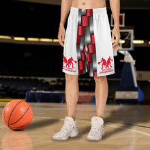 Load image into Gallery viewer, DCYG Dbl Mens Red, Grey &amp; White  Mesh Basketball Shorts &amp; Running Short Pants
