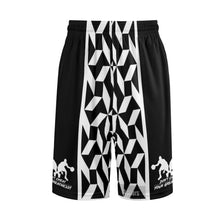 Load image into Gallery viewer, DCYG Dbl Mens Black  &amp; White  Mesh Basketball Shorts &amp; Running Short Pants
