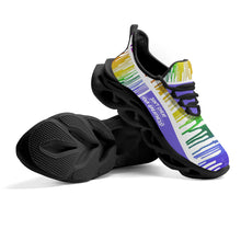 Load image into Gallery viewer, DCYG Drip Purple, Red , Green, Yellow &amp; White S1 Mens Premium M-sole Sneakers

