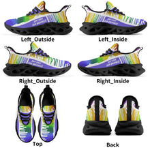 Load image into Gallery viewer, DCYG Drip Purple, Red , Green, Yellow &amp; White S1 Mens Premium M-sole Sneakers
