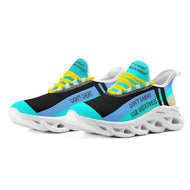 DCYG Light Blue,Turquoise Yellow & Black  S1 Mens Premium M-sole Sneakers