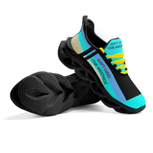 Load image into Gallery viewer, DCYG Light Blue,Turquoise Yellow &amp; Black  S1 Mens Premium M-sole Sneakers
