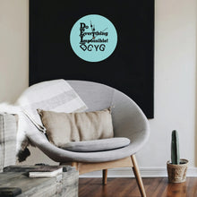 Load image into Gallery viewer, DCYG DEI 24 Black &amp; Light Blue Wood Wall Clock Decorative Round Shape - No scale
