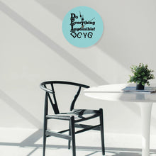 Load image into Gallery viewer, DCYG DEI 24 Black &amp; Light Blue Wood Wall Clock Decorative Round Shape - No scale
