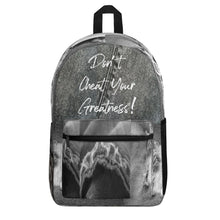 Load image into Gallery viewer, DCYG Grey Denim &amp; White Logo Polyester Vintage Backpack
