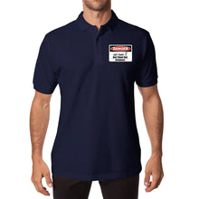 Load image into Gallery viewer, DCYG Caution Danger Logo  Adult Men Half printed Cotton Polo Shirt
