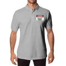 Load image into Gallery viewer, DCYG Caution Danger Logo  Adult Men Half printed Cotton Polo Shirt
