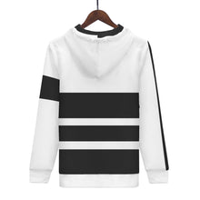 Load image into Gallery viewer, DEI  Black Logo &amp; Black Mens All Over Print Classic Zip Hoodie
